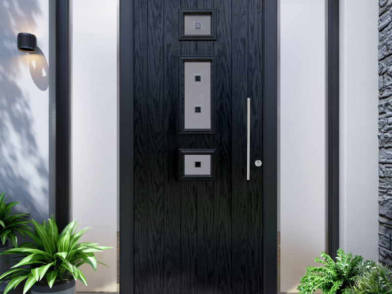 Black - Front Composite Doors