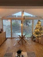 Gable front Warm-Roof Conservatory - Aluminium frames, Internal glazed blinds
