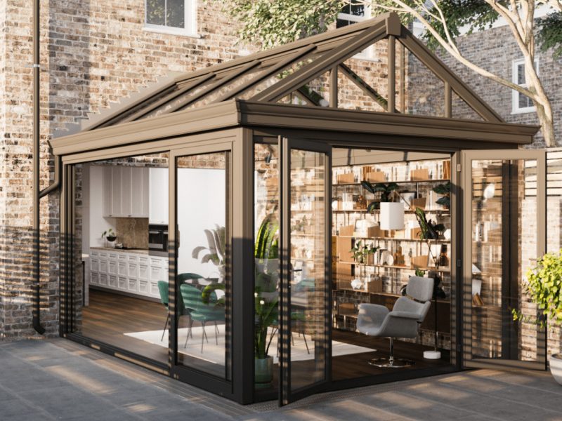 Glass conservatory roof