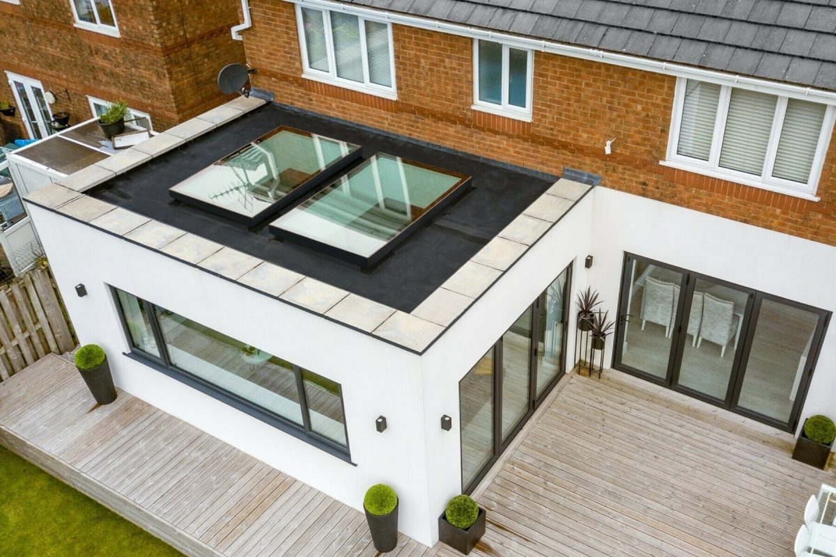 Flat roof extensions