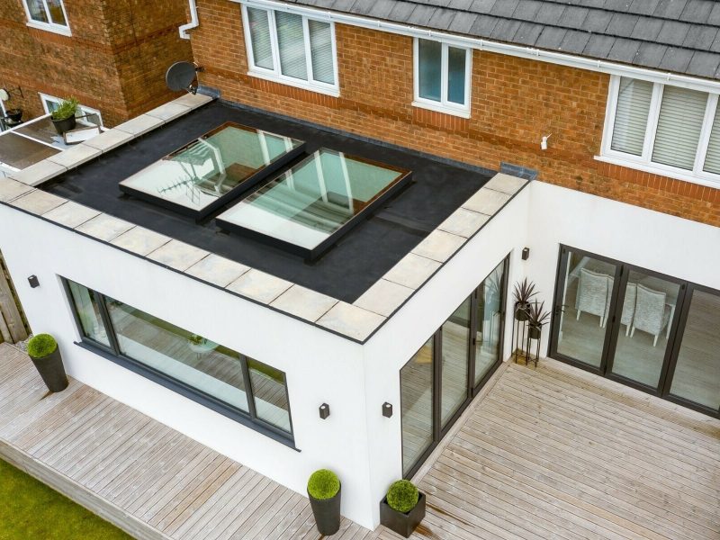 Flat roof extensions