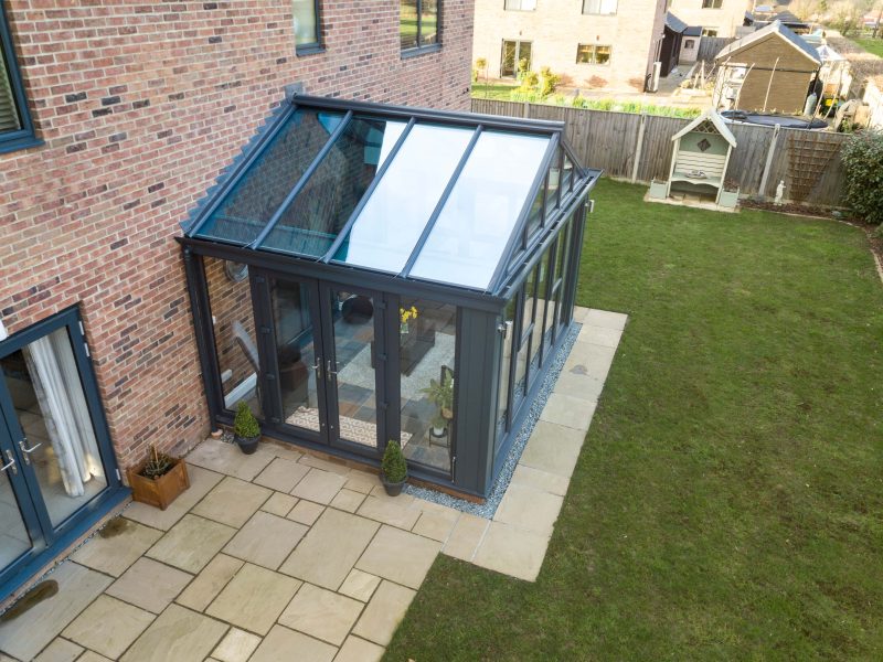 Glass conservatory roof