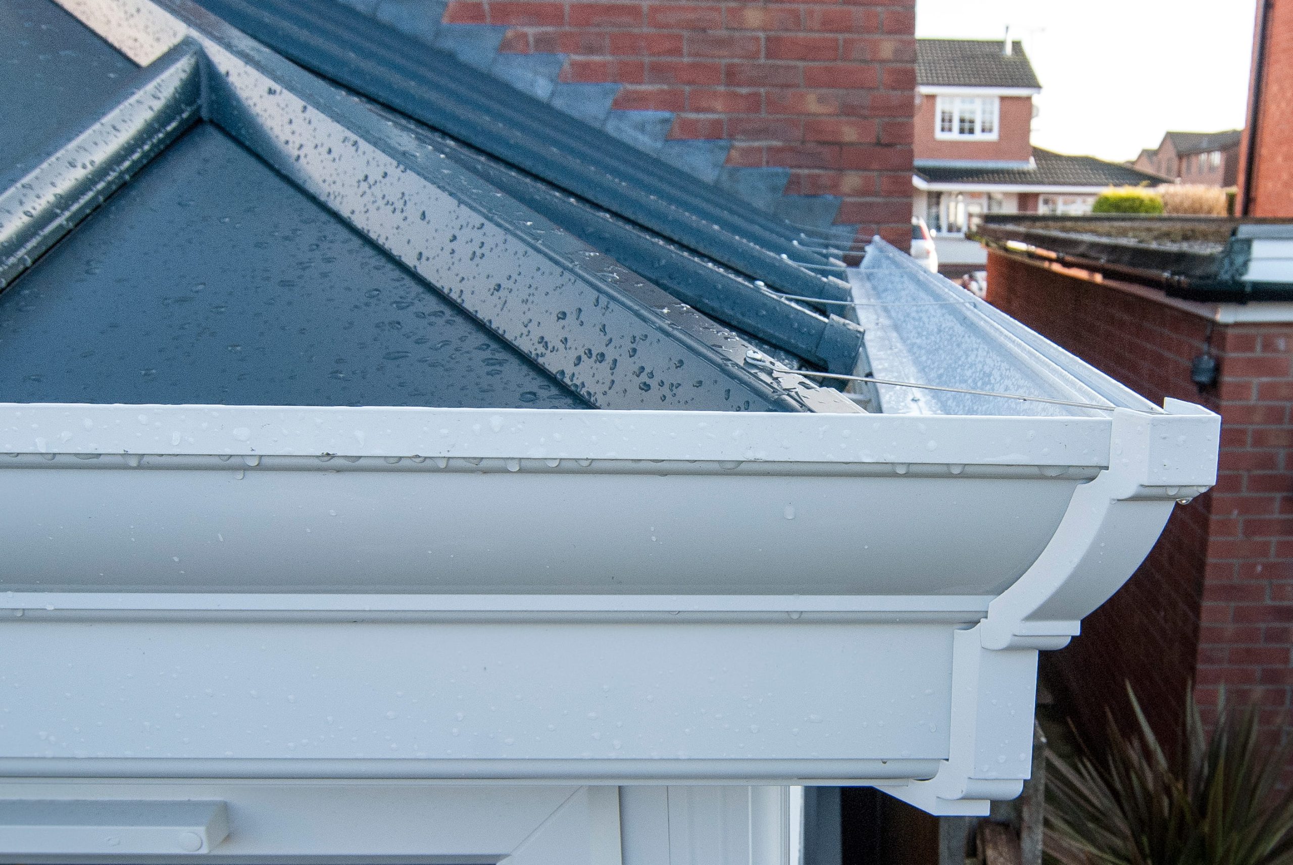 Customisable solid conservatory roof design options with decorative cornice