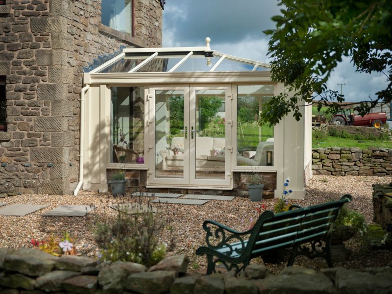 Glass conservatory roof