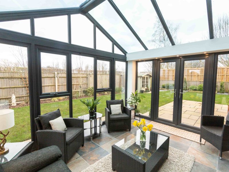 Glass conservatory roof