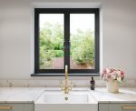 Black casement window Cornwall