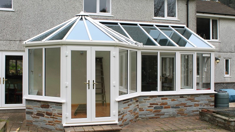 p shaped conservatory cornwall