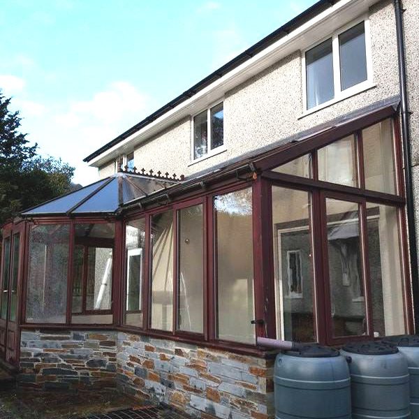 P-Shaped conservatory in Cornwall Realistic Before Picture