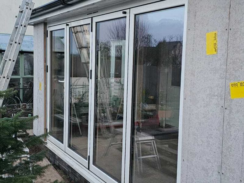 Installation of the conservatory by Realistic Home Improvements