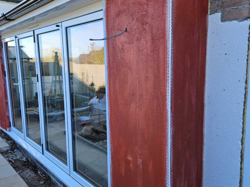 Insulation process of the exterior of conservatory