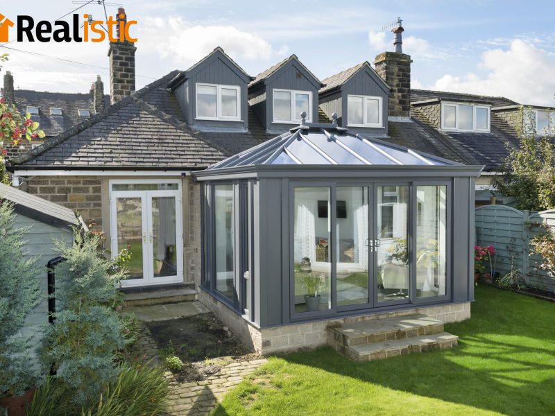 anthracite grey thermally efficient conservatory
