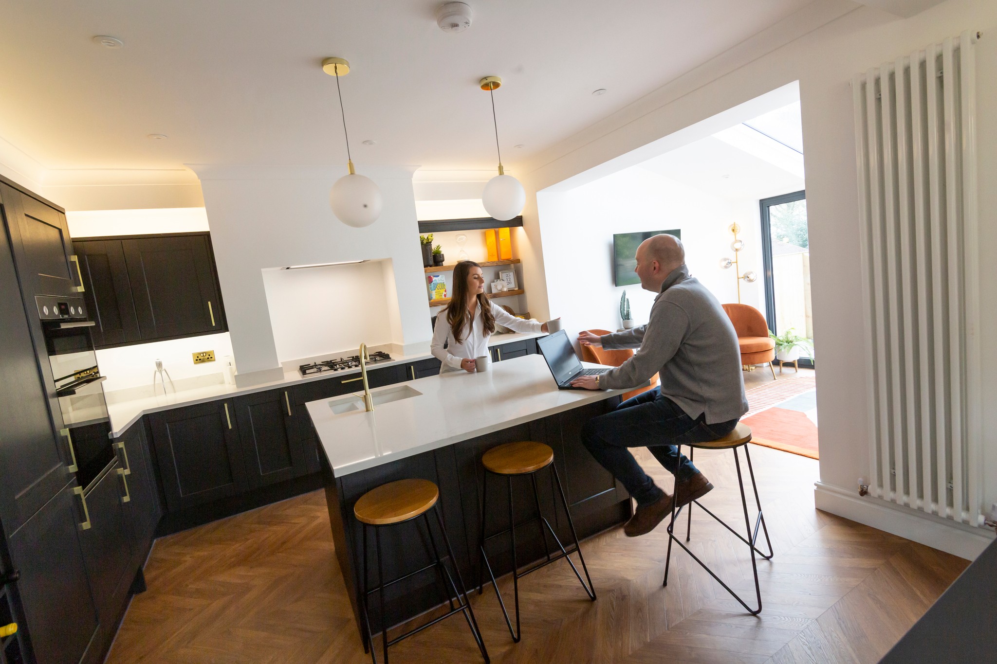 Modern hup! extension creating a bright open-plan space