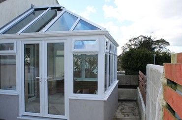 New white uPVC conservatory - Looe, Cornwall - Realistic Home Improvements