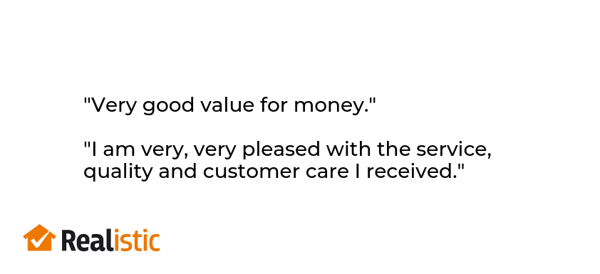 Great customer feedback for Realistic Home Improvements