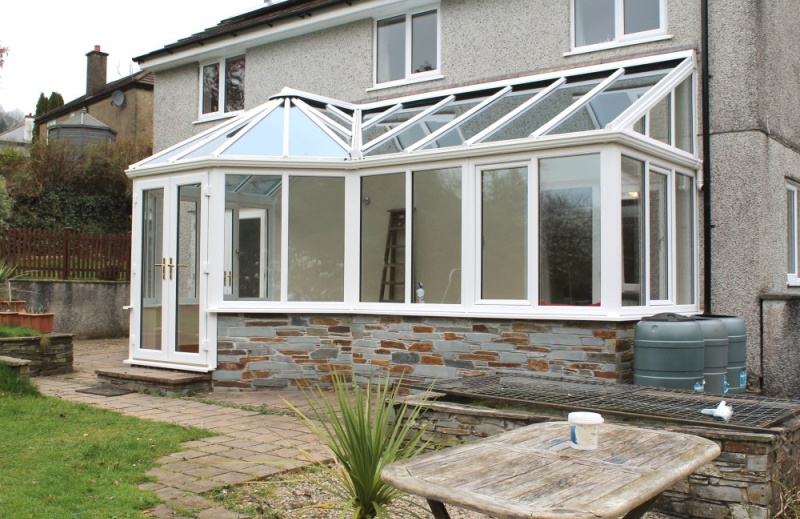 P-shaped conservatory from Realistic Home Improvements